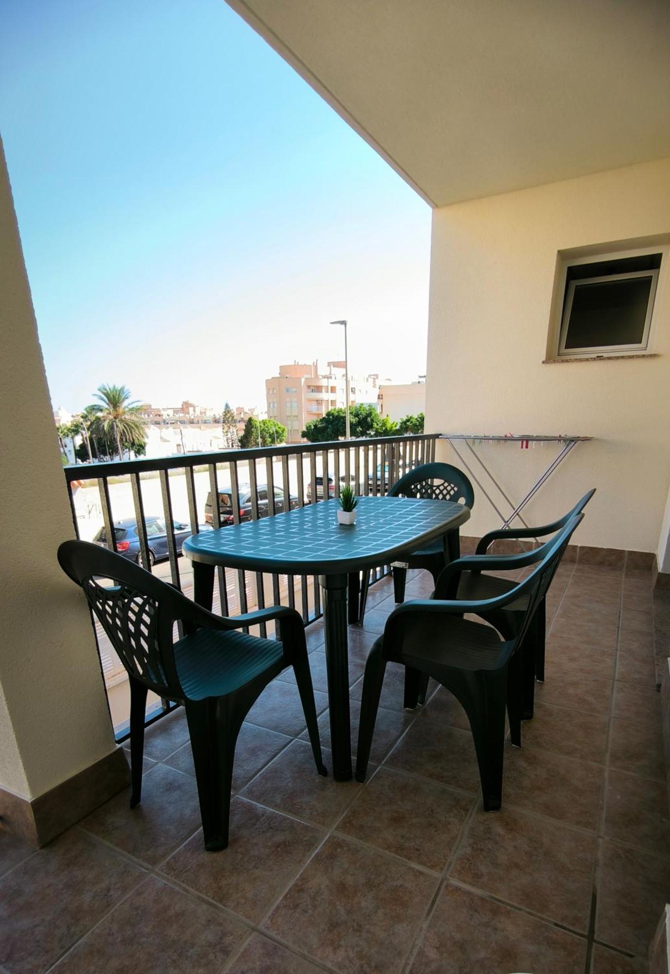 Apartamento Dos Habitaciones Con Piscina Y Gran Terraza Roquetas de Mar Exterior foto